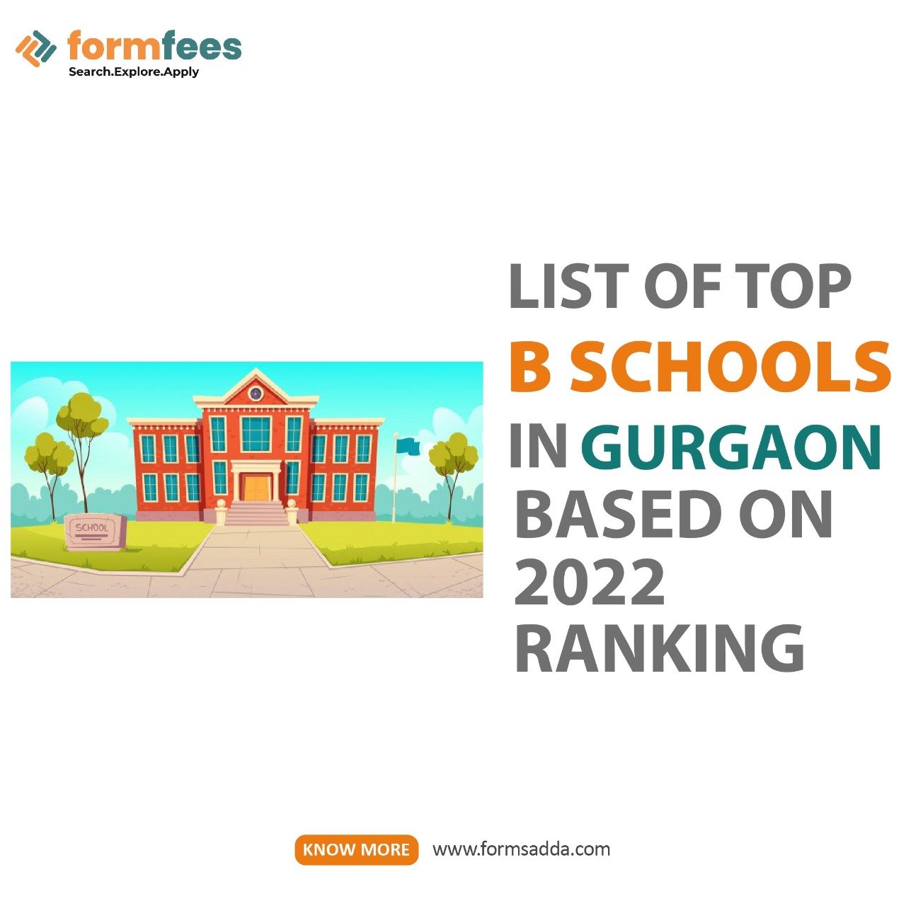 List of Top B Schools in Gurgaon Based on 2022 Ranking