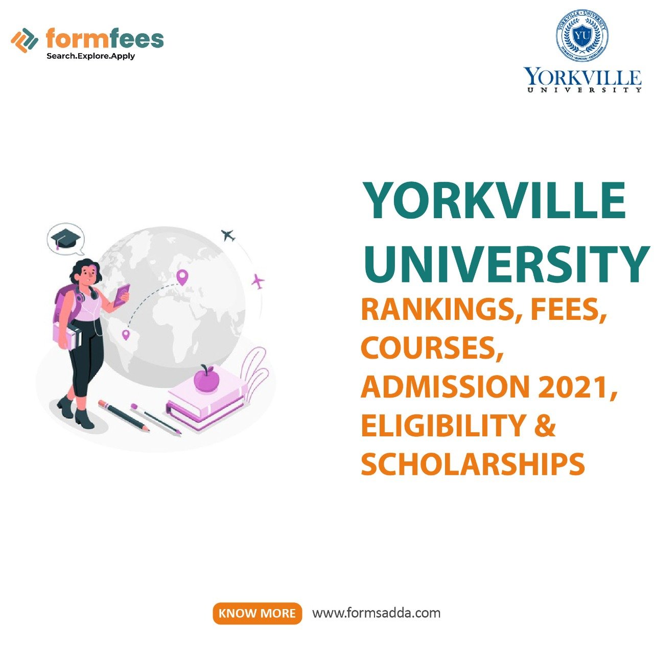 Yorkville University: Rankings, Fees, Courses, Admission 2023, Eligibility  & Scholarships – Formfees