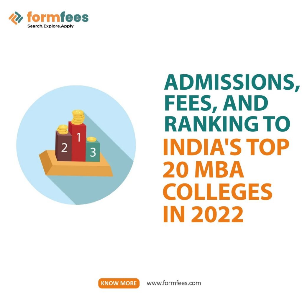 Admissions, Fees, and Ranking to India’s Top 20 MBA Colleges in 2022