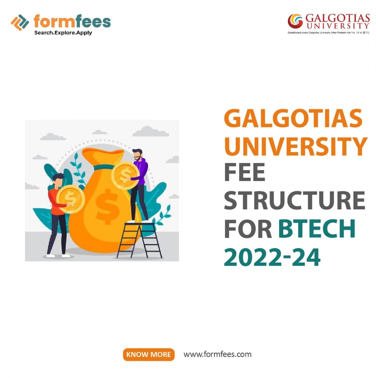 Galgotia University Fee Structure For BTech 2022-24 – Formfees