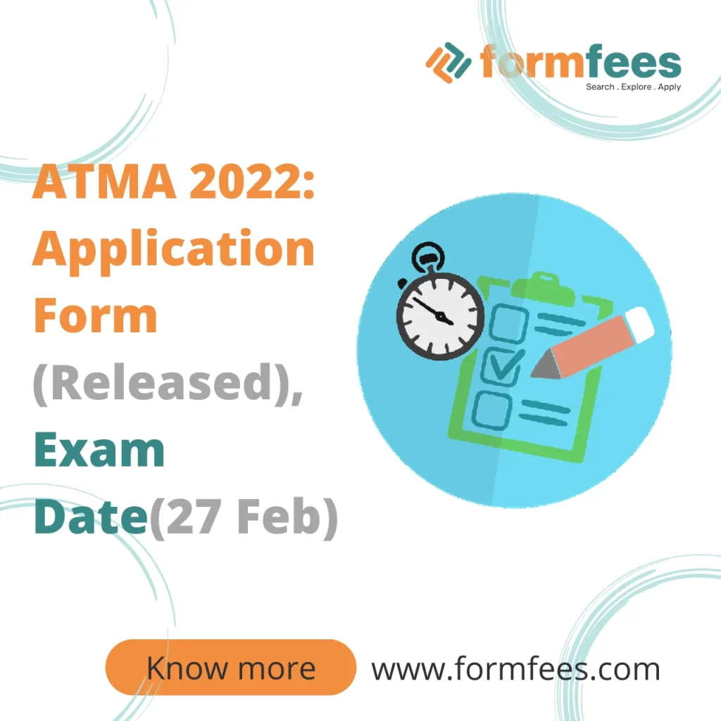 ATMA 2022 Application Form(Released), Exam Date(27 Feb)