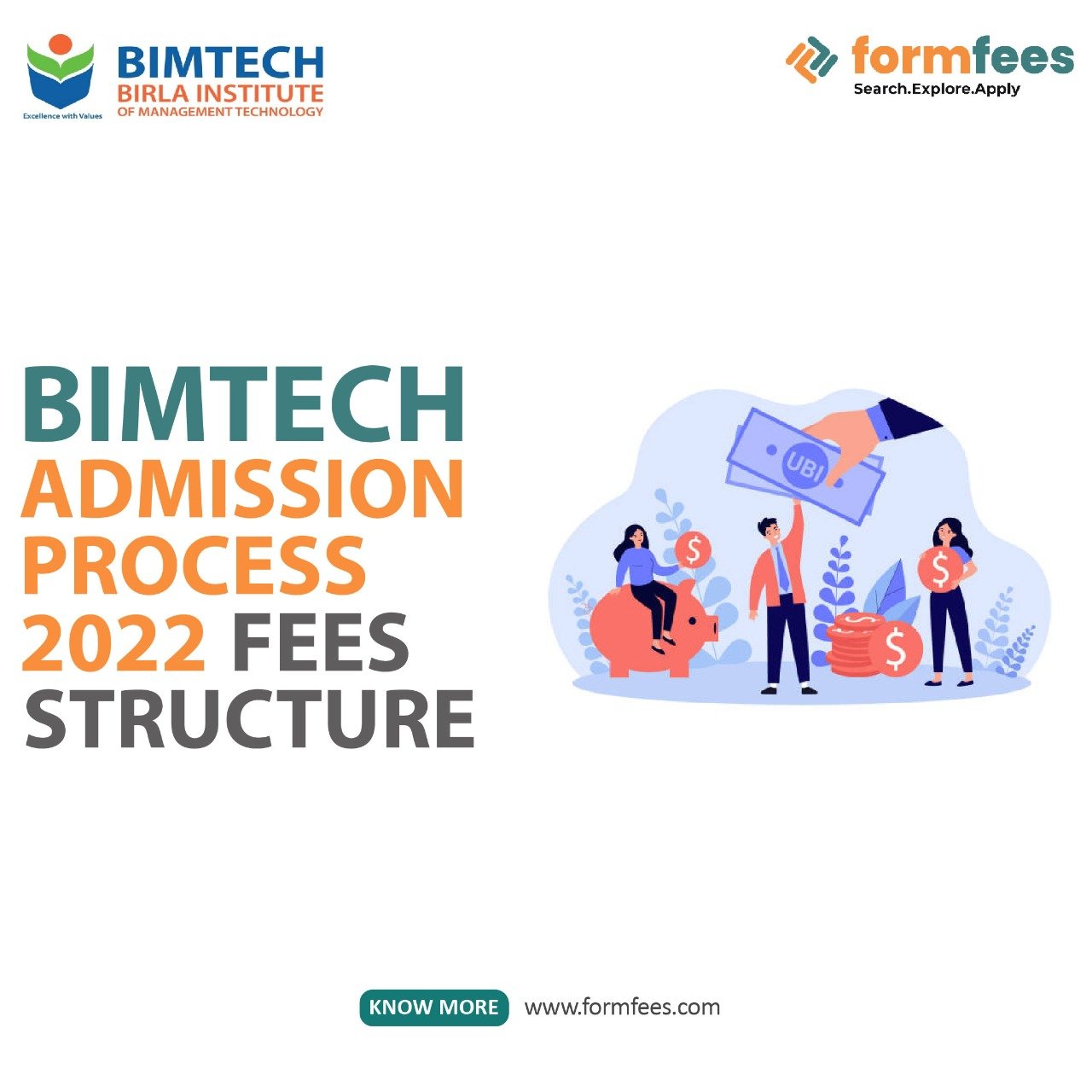 Bimtech Admission Process 2022, Fees Structure