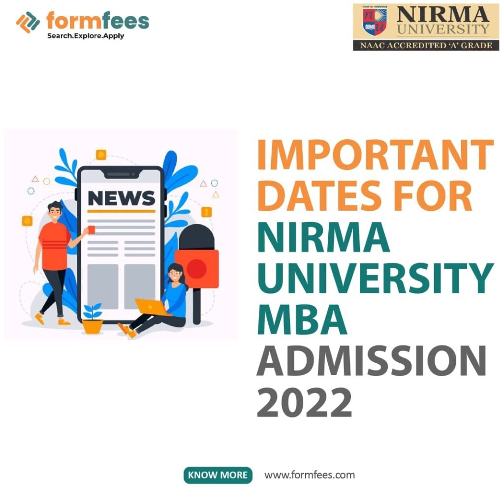 Important Dates for Nirma University MBA Admission 2022