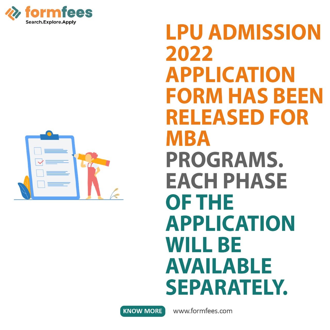 LPU Admission 2022 Application Form has been released for MBA Programs. Each Phase of the Application will be available separately