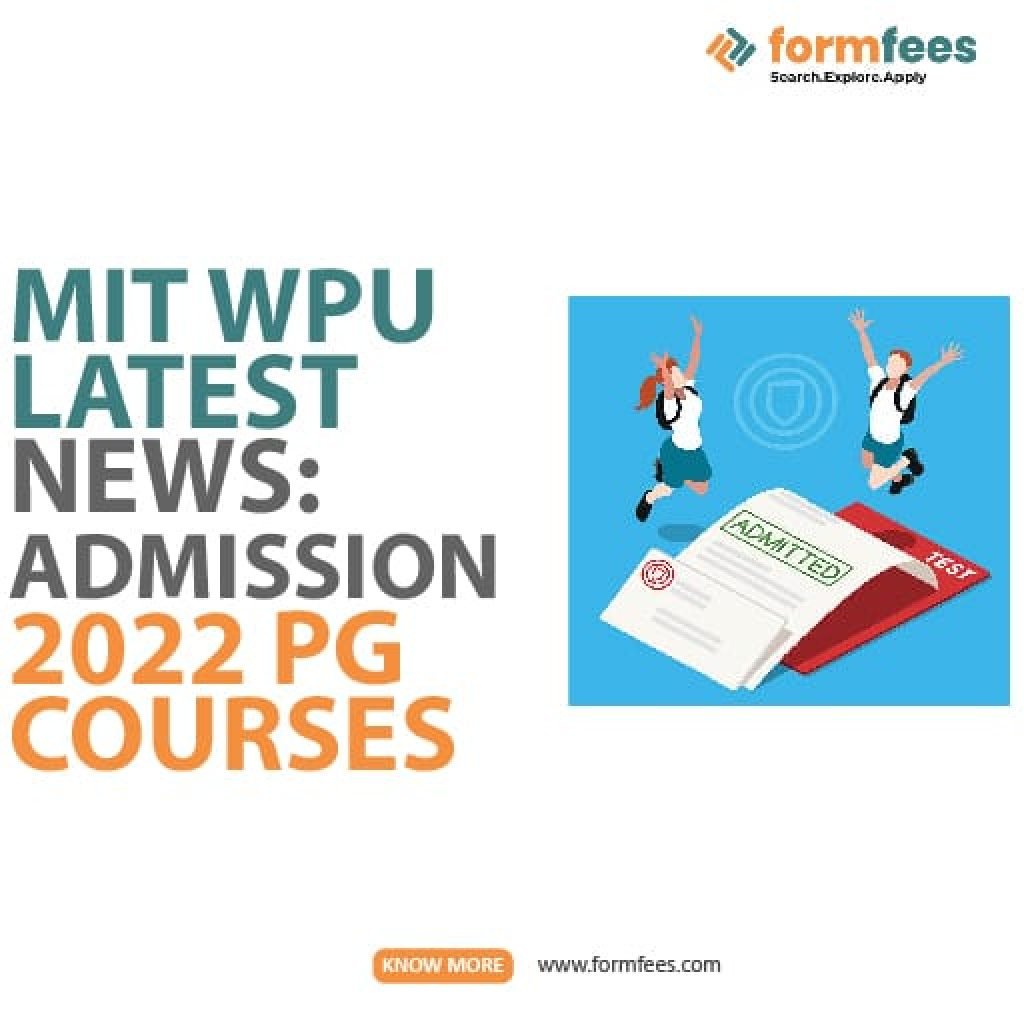 MIT WPU Latest News Admission 2022 PG Courses
