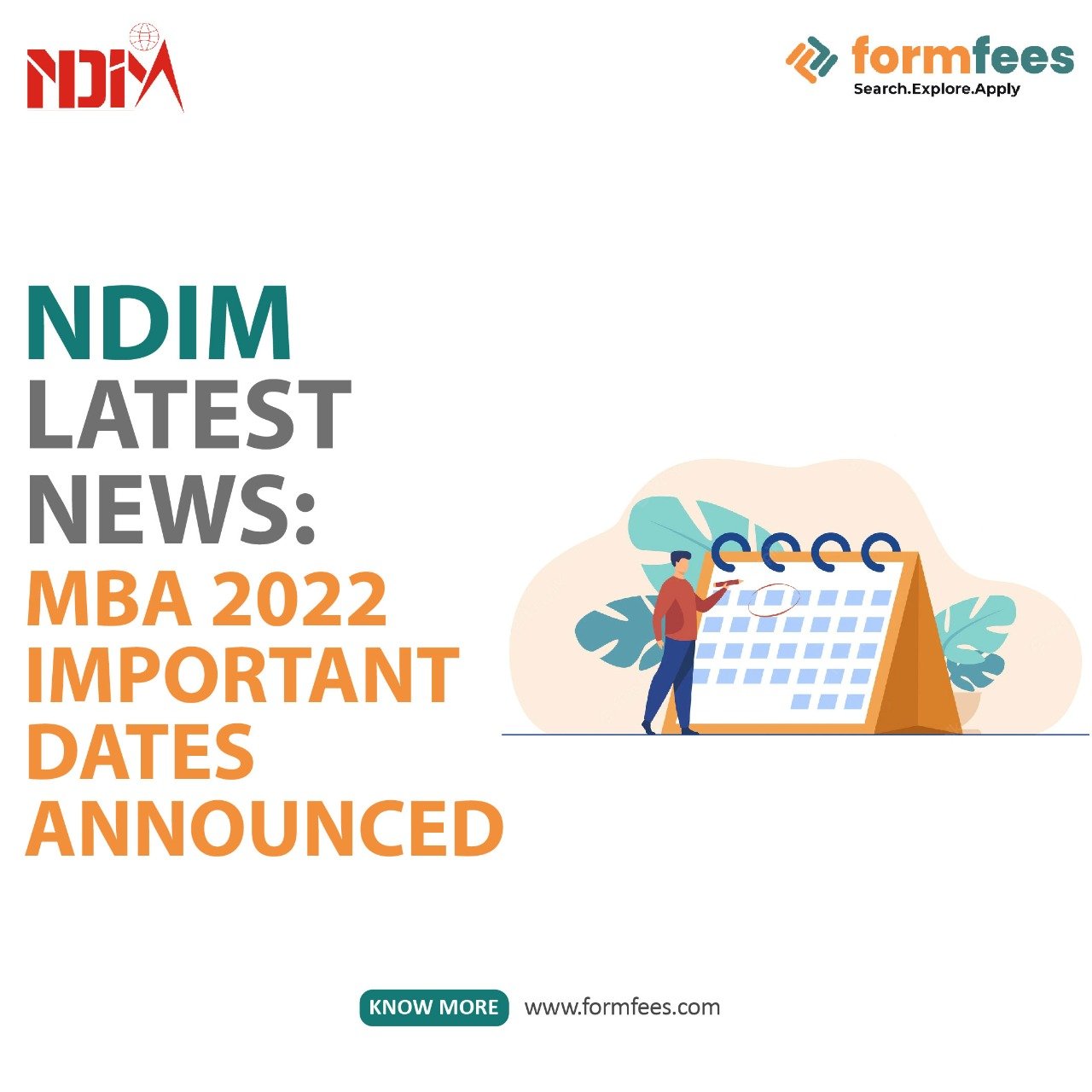 NDIM Latest News: MBA 2022 Important Dates Announced