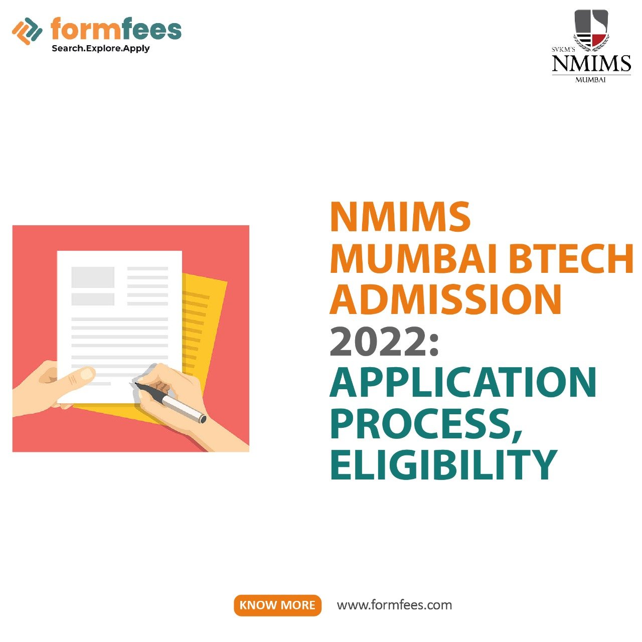 NMIMS Mumbai BTech Admission 2022 Application Process, Eligibility