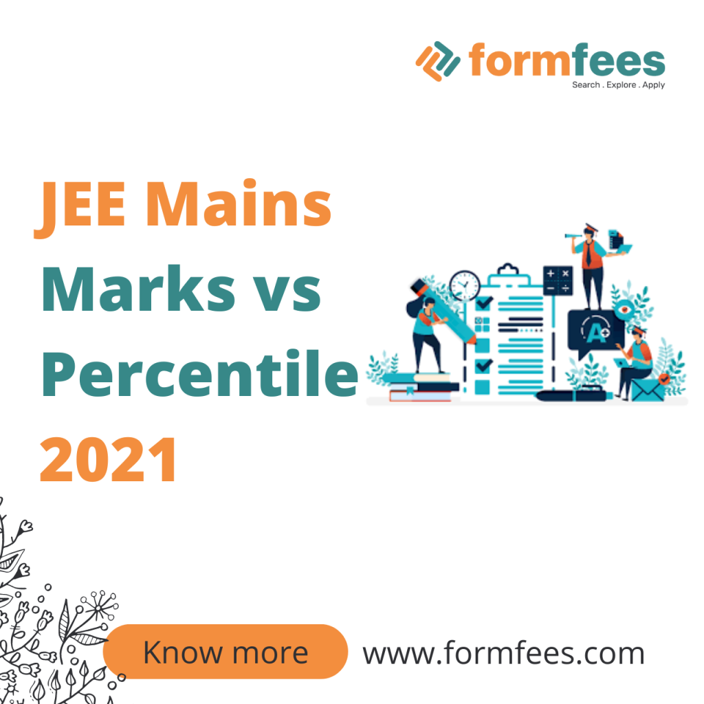 JEE Mains Marks vs Percentile 2021
