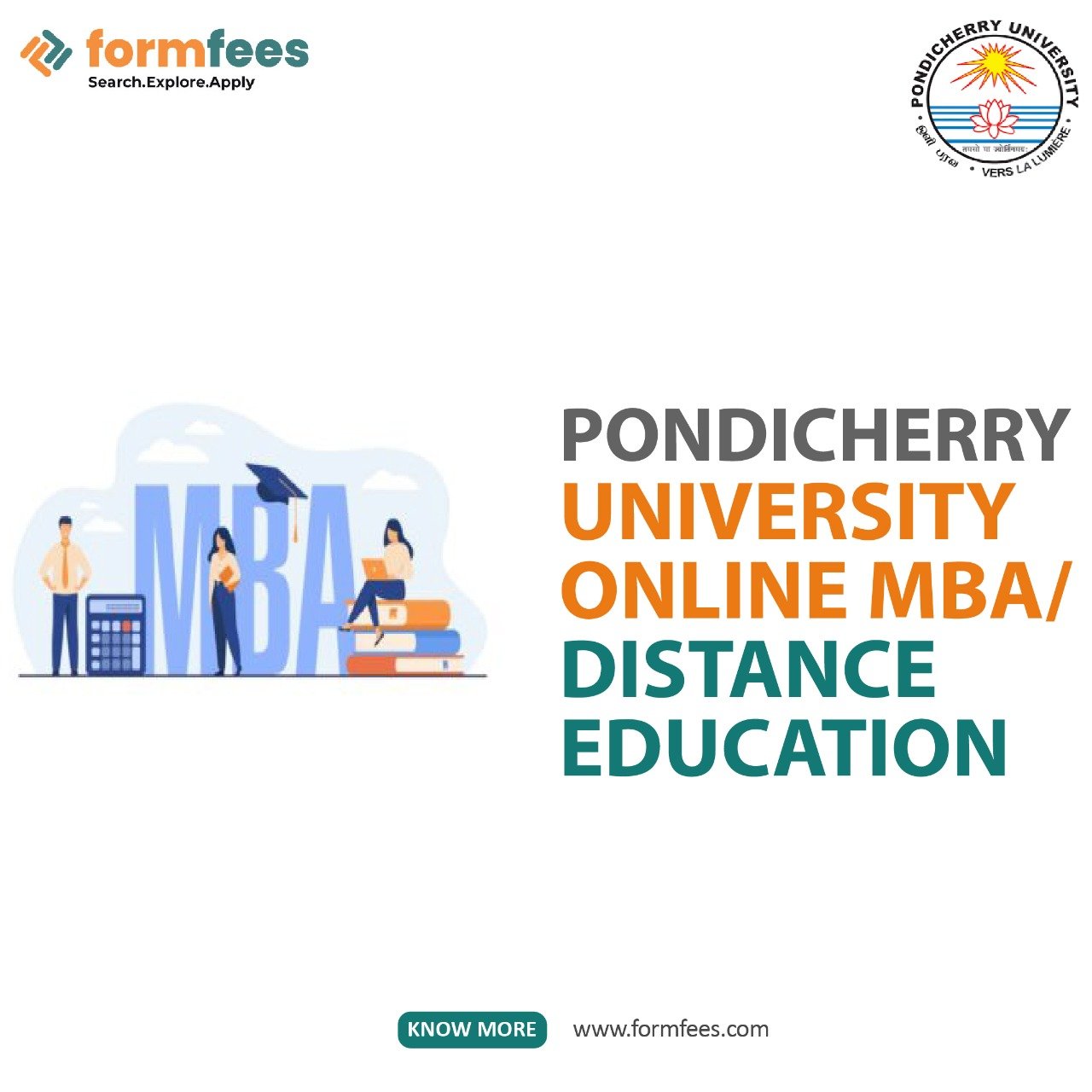 Pondicherry University Online MBA/Distance Education – Formfees