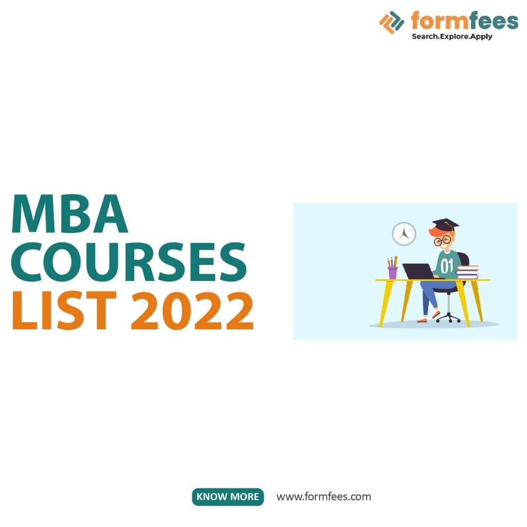 MBA Courses List 2022
