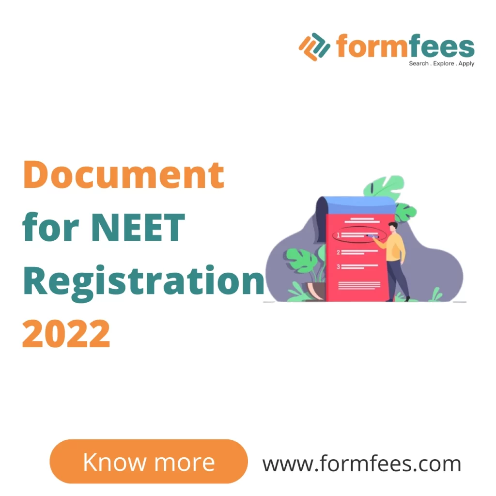 Document for NEET Registration 2022