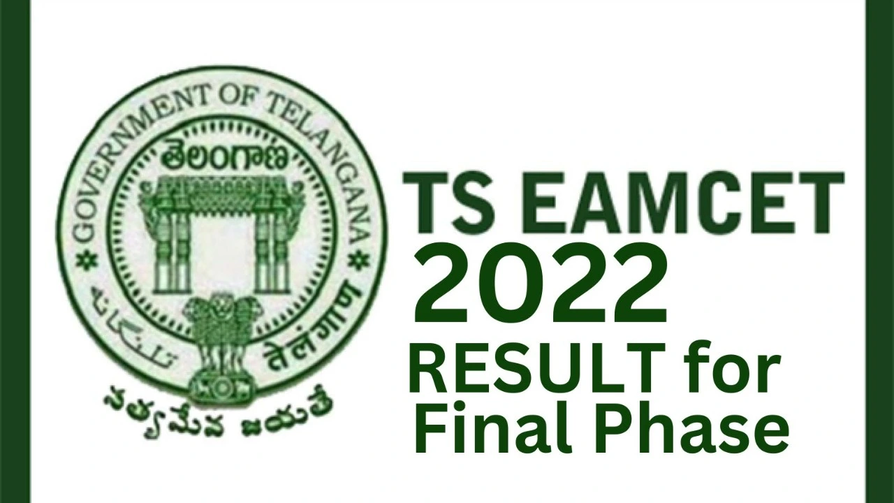Seat Allotment of TS EAMCET 2022 RESULT for Final Phase DECLARED