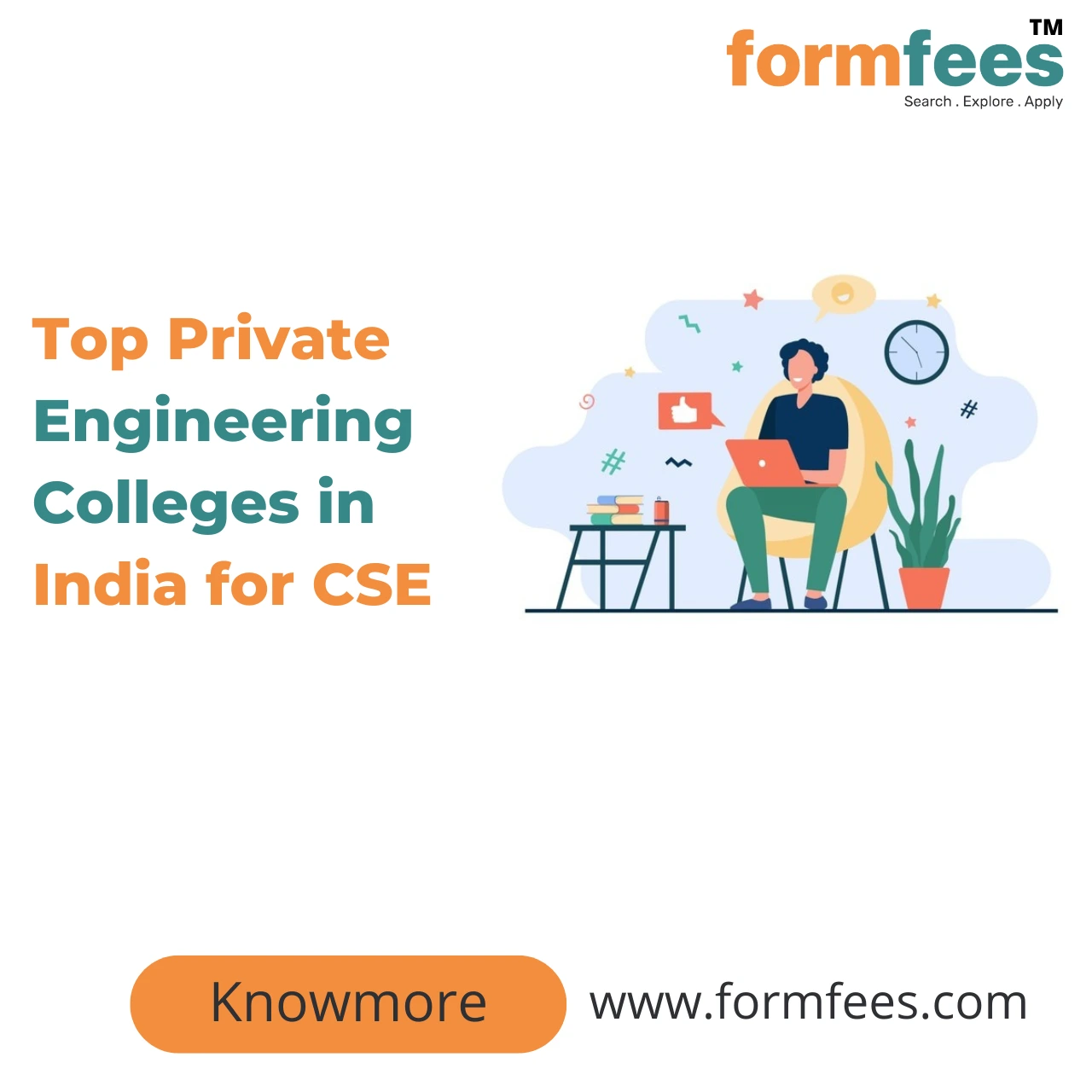 Top Private Engineering Colleges In India For CSE - Form Fees