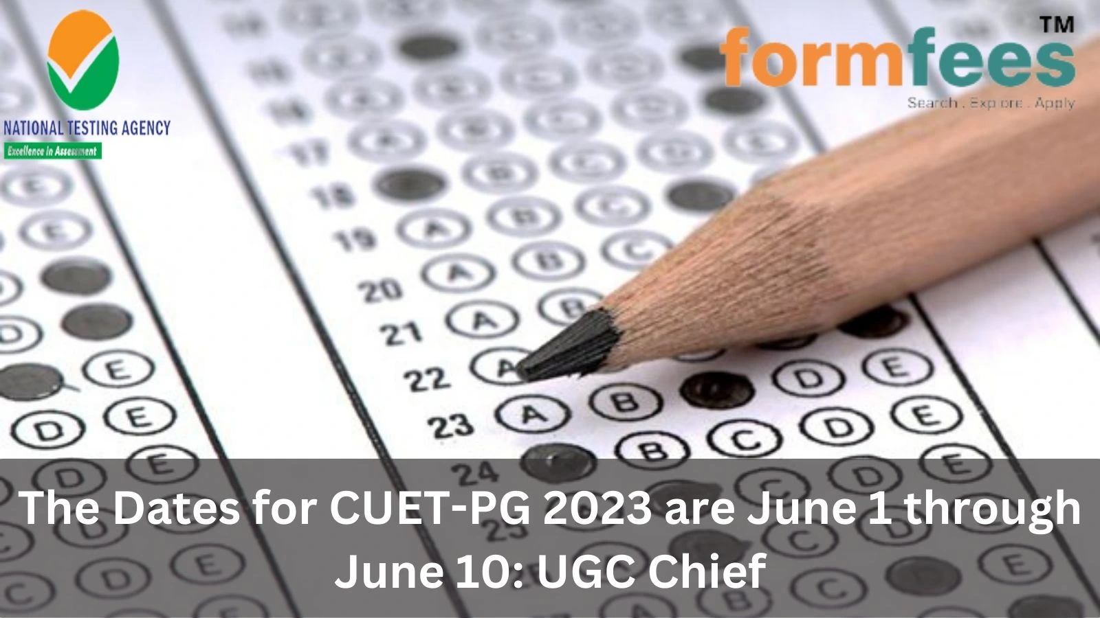 The Dates for CUET-PG 2023 are June 1 through June 10: UGC Chief
