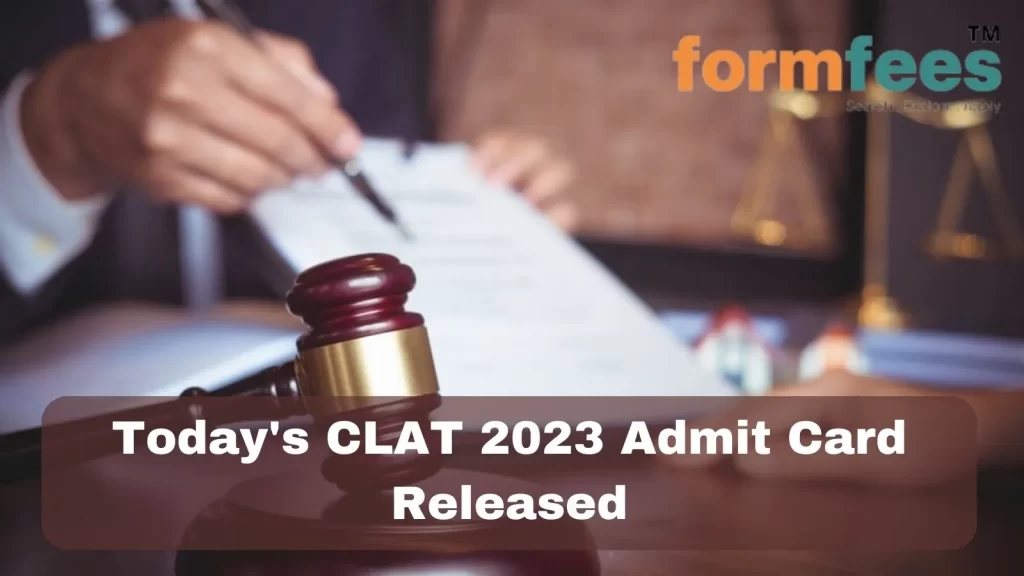 Today's CLAT 2023 Admit Card Released