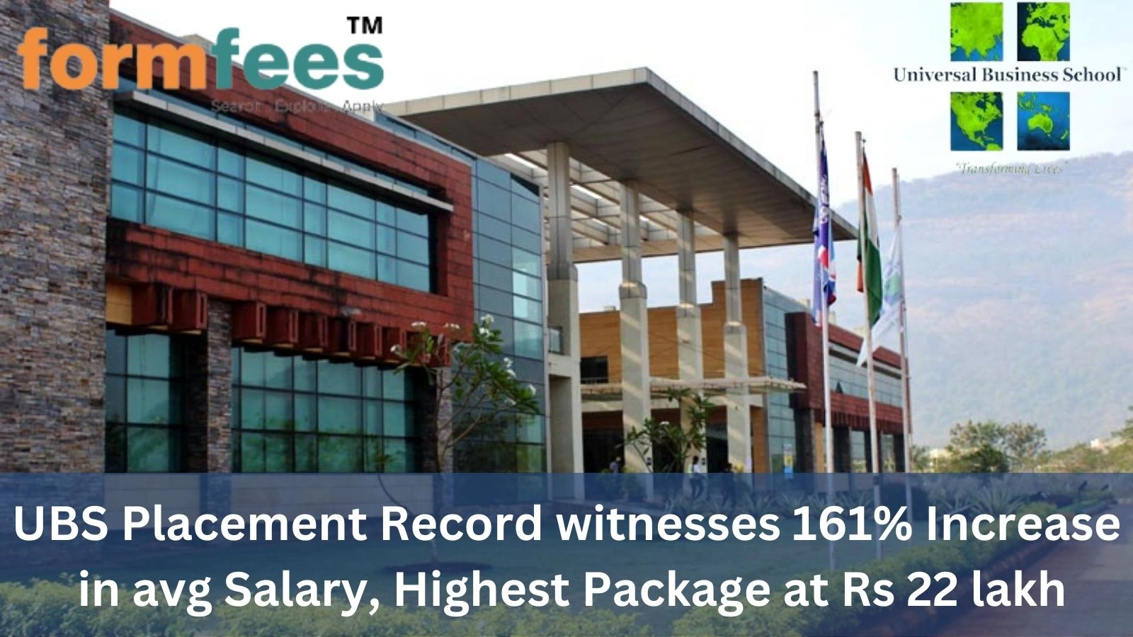 UBS Placement Record witnesses 161% Increase in avg Salary, Highest Package at Rs 22 lakh