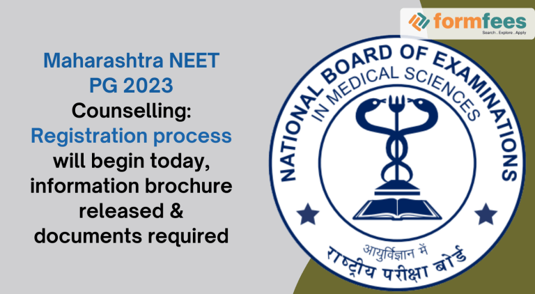 Maharashtra NEET PG 2023 Counselling: Registration Process Will Begin ...