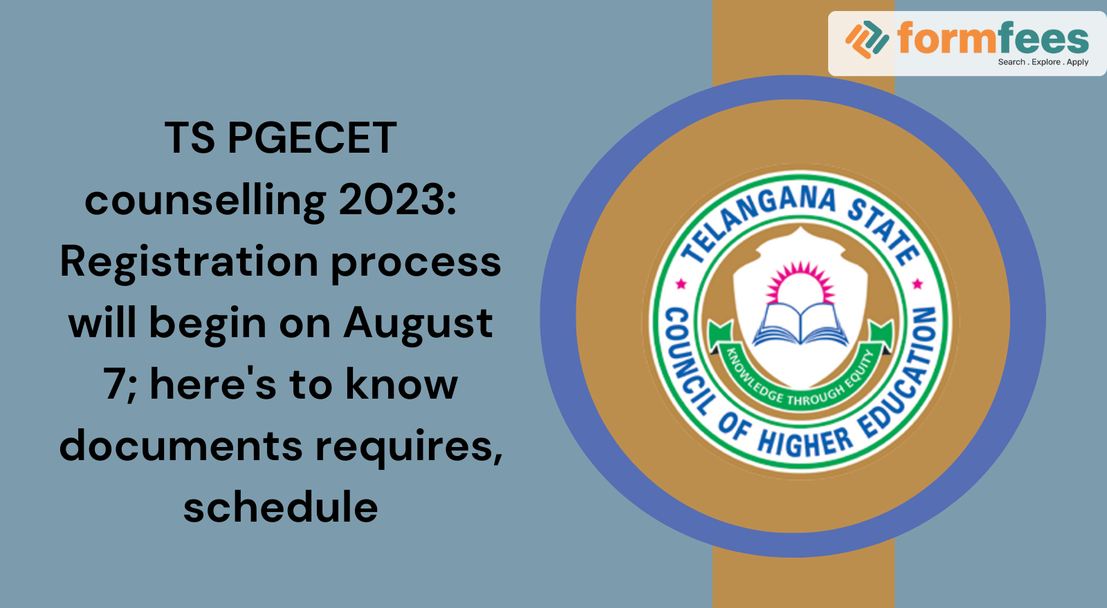 TS PGECET Counselling 2023: Registration Process Will Begin On August 7 ...