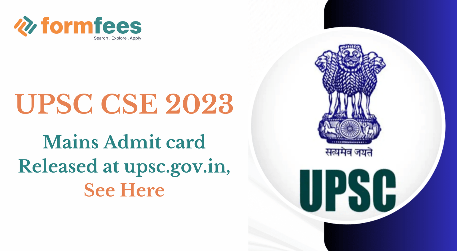 Upsc Cse Mains Admit Card Released At Upsc Gov In See Here