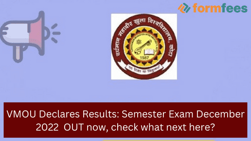 VMOU Declares Results: Semester Exam December 2022 OUT now, check what next here?