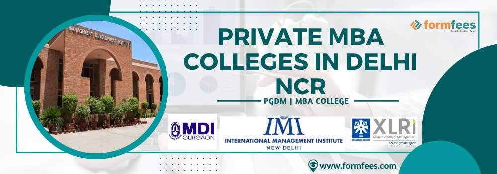 Private MBA Colleges in Delhi NCR