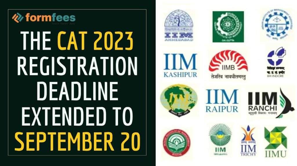 The CAT 2023 Registration Deadline Extended to September 20