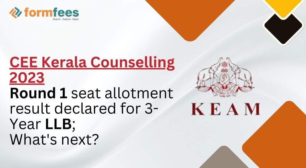 CEE Kerala Counselling 2023: Round 1 seat allotment result declared for 3-Year LLB; What's next?