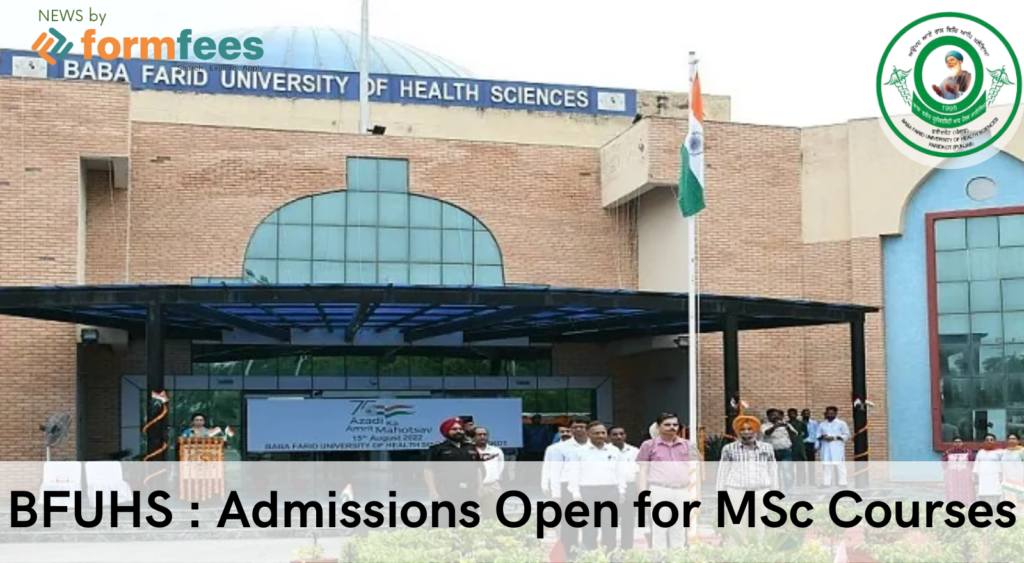 BFUHS : Admissions Open for MSc Courses