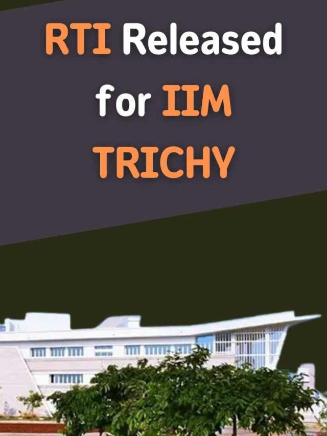 rti released for iim trichy