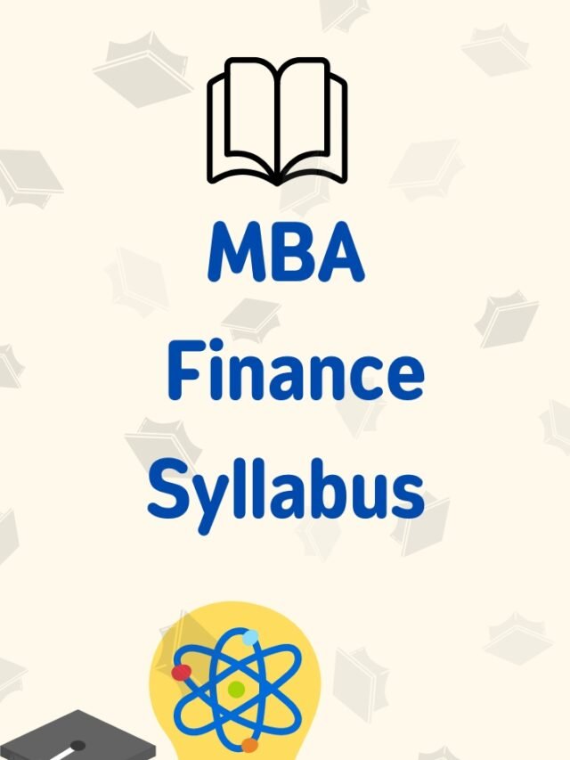 MBA Finance Syllabus