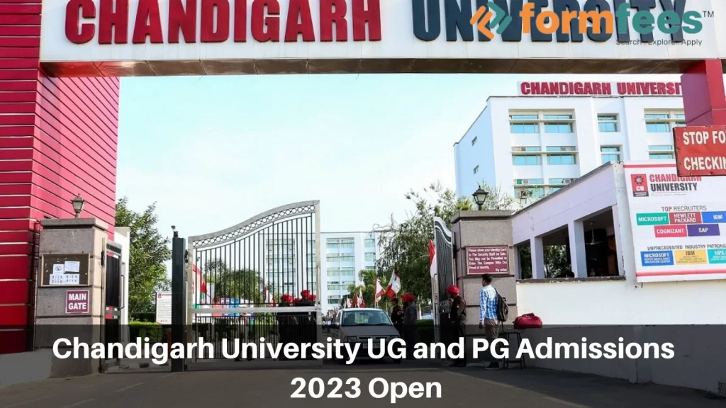 Chandigarh University UG and PG Admissions 2023 Open