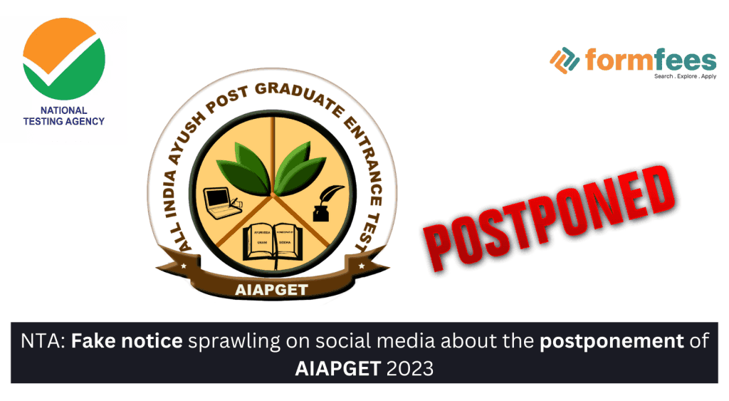 Fake notice sprawling on social media about the postponement of AIAPGET 2023