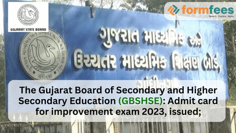 Gujarat Board of Secondary and Higher Secondary Education Admit Card