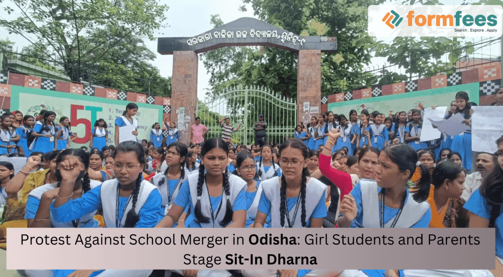 Protest Against School Merger in Odisha: Girl Students and Parents Stage Sit-In Dharna;