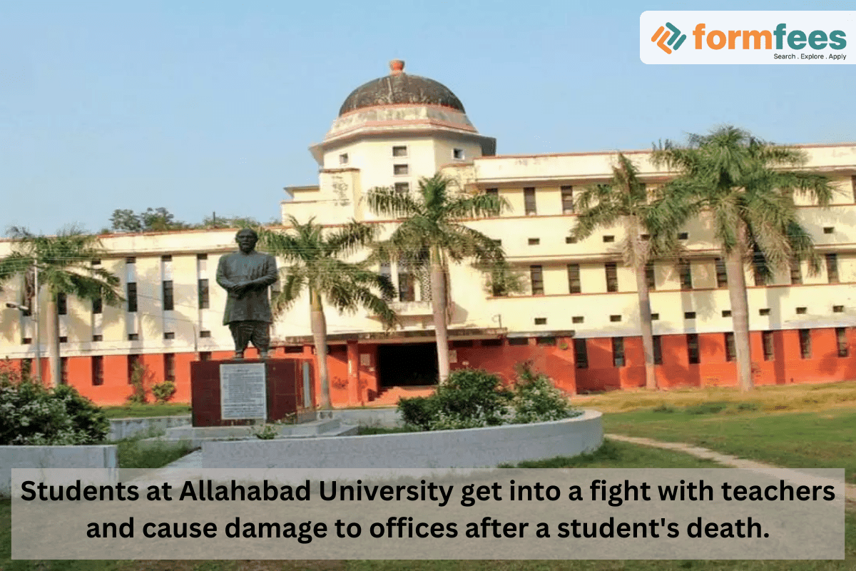 Students at Allahabad University get into a fight with teachers and ...